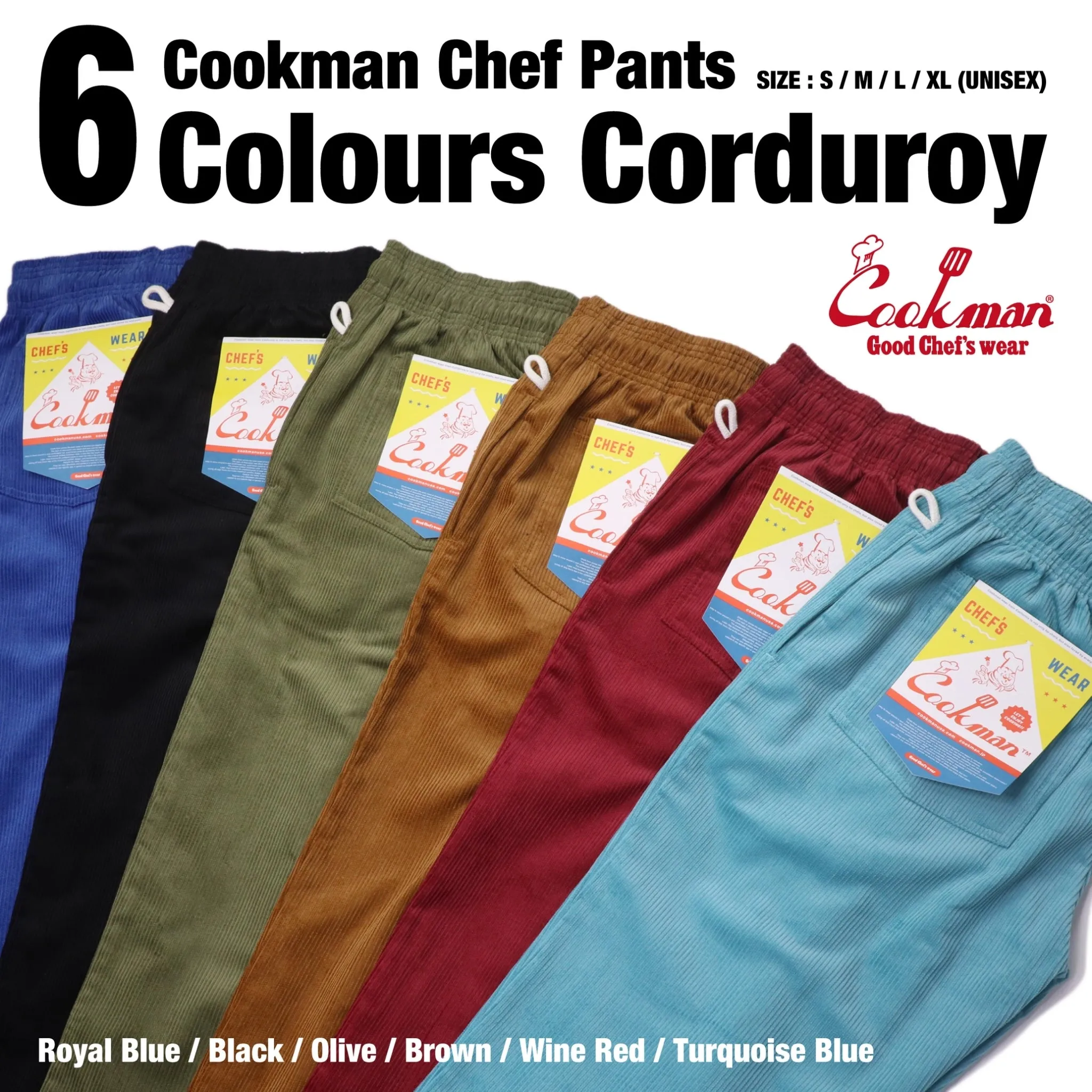 Cookman Chef Pants - Corduroy : Brown