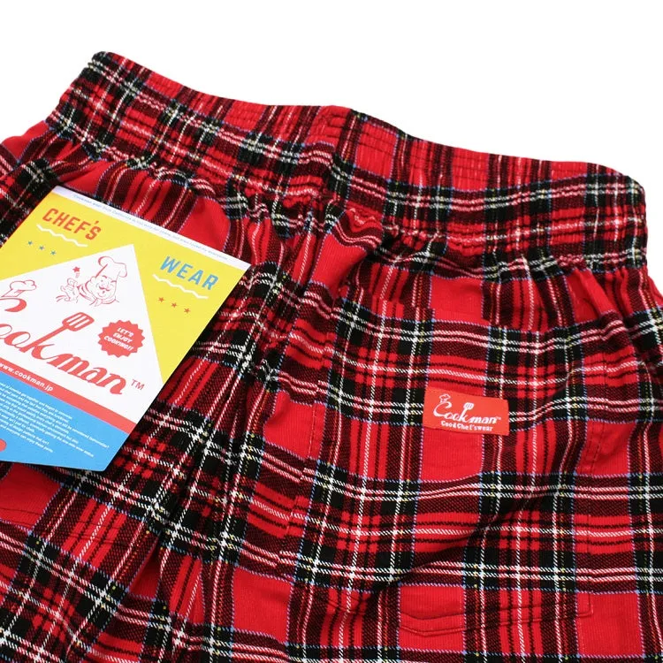 Cookman Chef Pants - Corduroy : Tartan Red