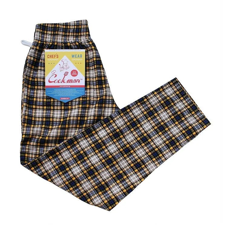 Cookman Chef Pants - Corduroy : Tartan Yellow