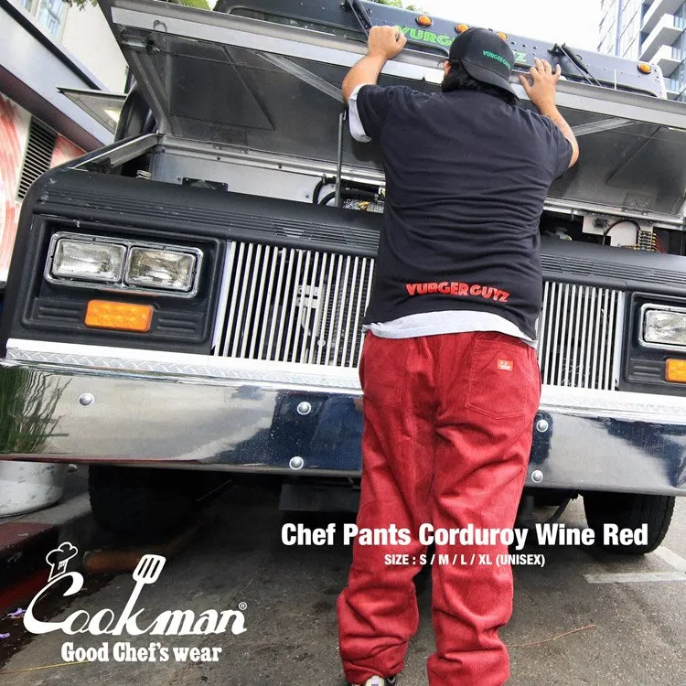 Cookman Chef Pants - Corduroy : Wine