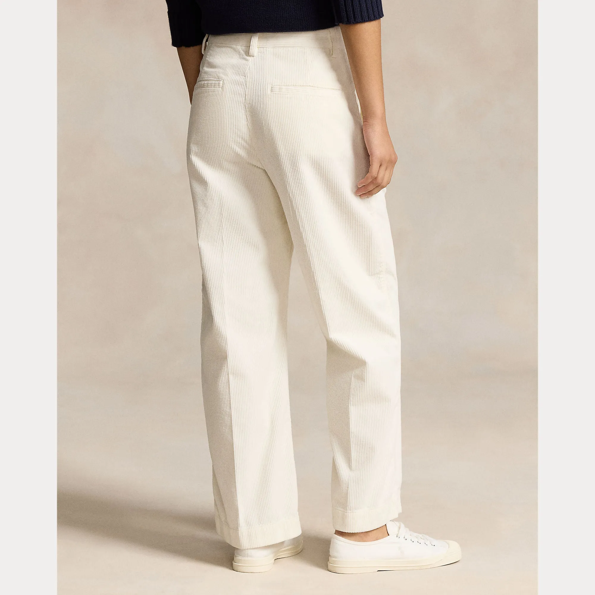 CORDUROY WIDE-LEG CROPPED PANT