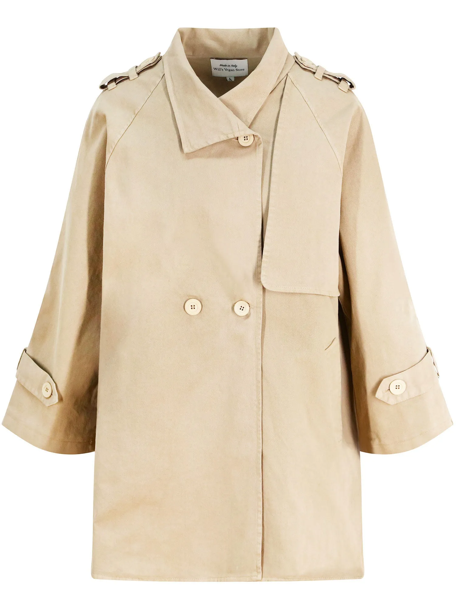 Cotton-Gaberdine Trench Coat