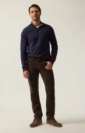 Courage Straight Leg Pants in Brown Cord