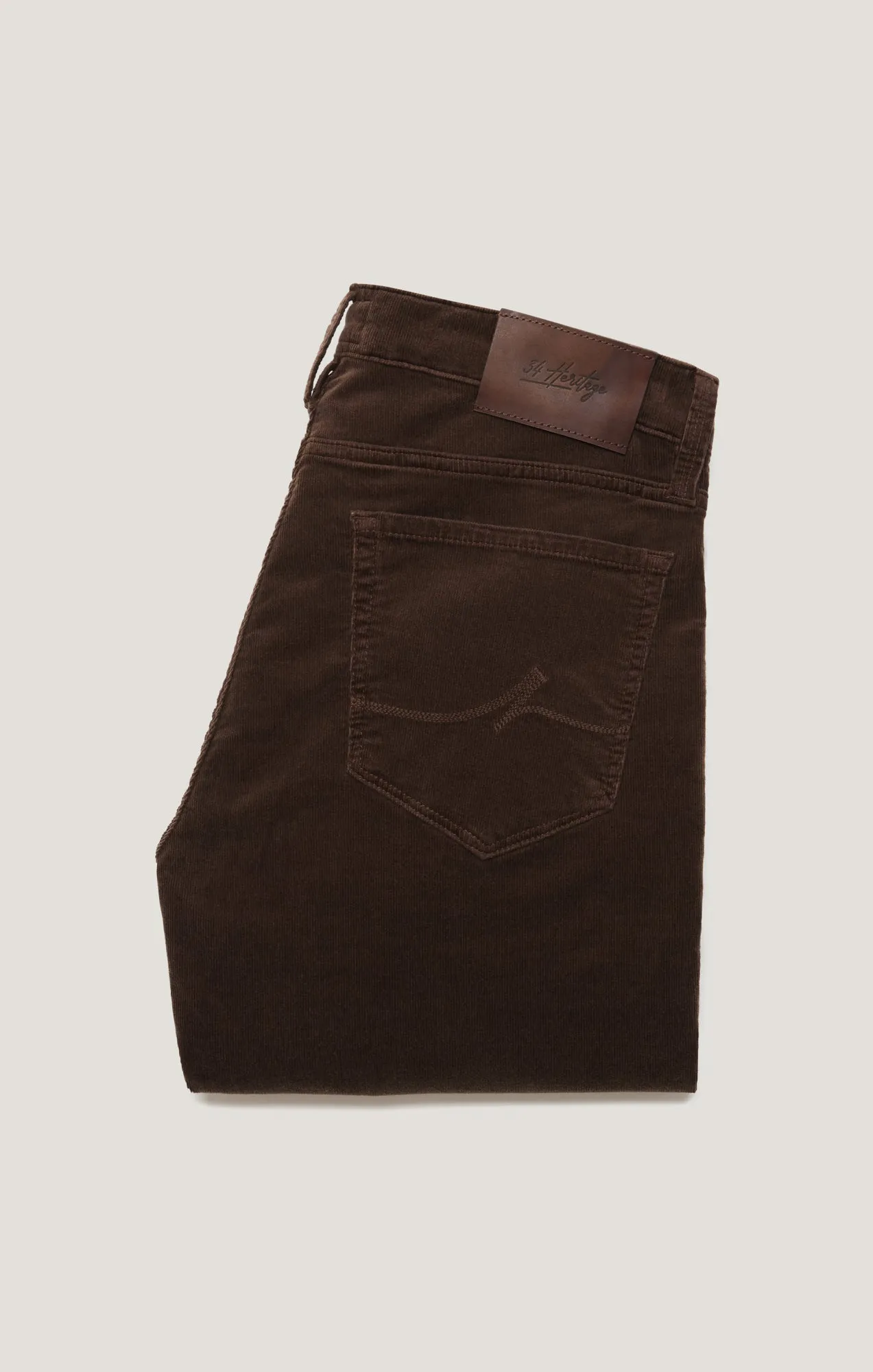 Courage Straight Leg Pants in Brown Cord