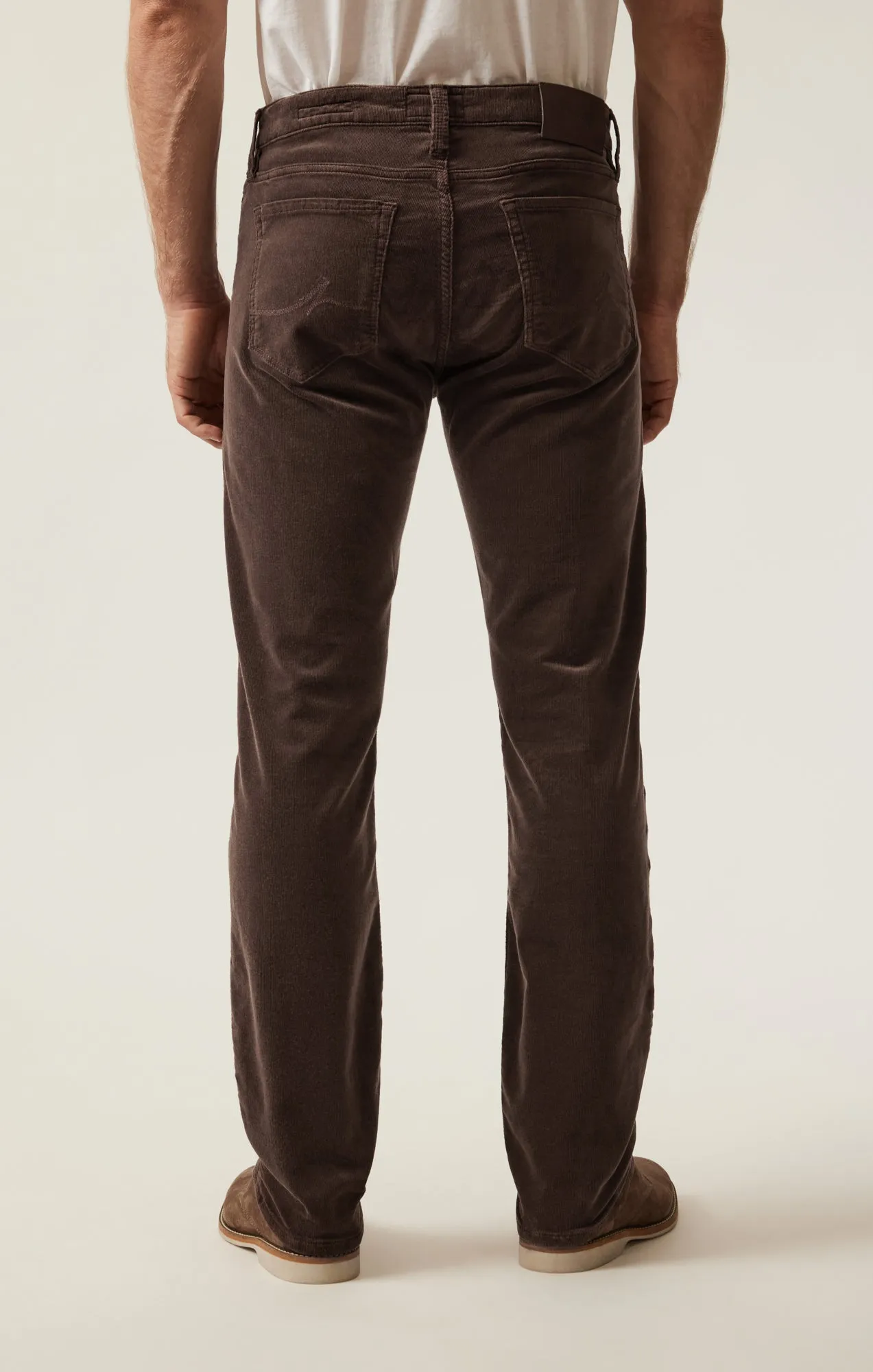 Courage Straight Leg Pants in Brown Cord