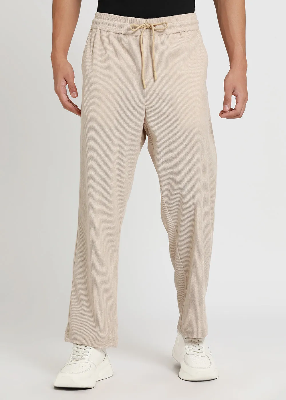 Cream Corduroy Pants