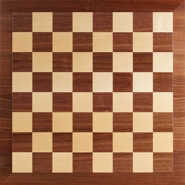 DEAL ITEM: Raised Edge Style 21" Hardwood Player's Chessboard 2.25" Squares JLP, USA