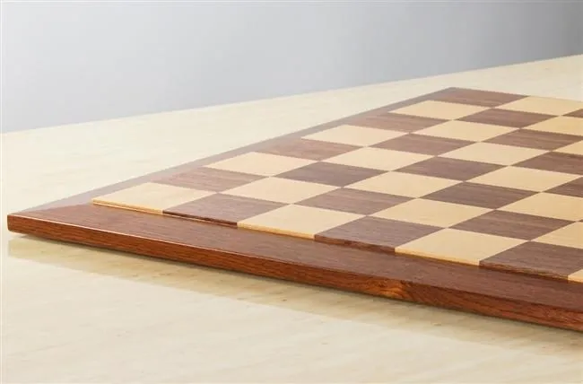 DEAL ITEM: Raised Edge Style 21" Hardwood Player's Chessboard 2.25" Squares JLP, USA