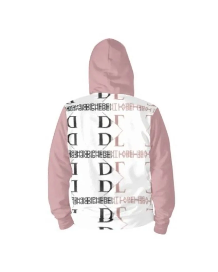 Dipherent Label Mirrored Pink Hoodie