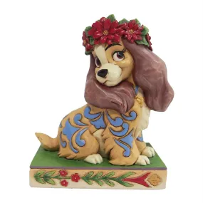 DISNEY TRADITIONS <BR> Lady Christmas Personality Pose (11cm)