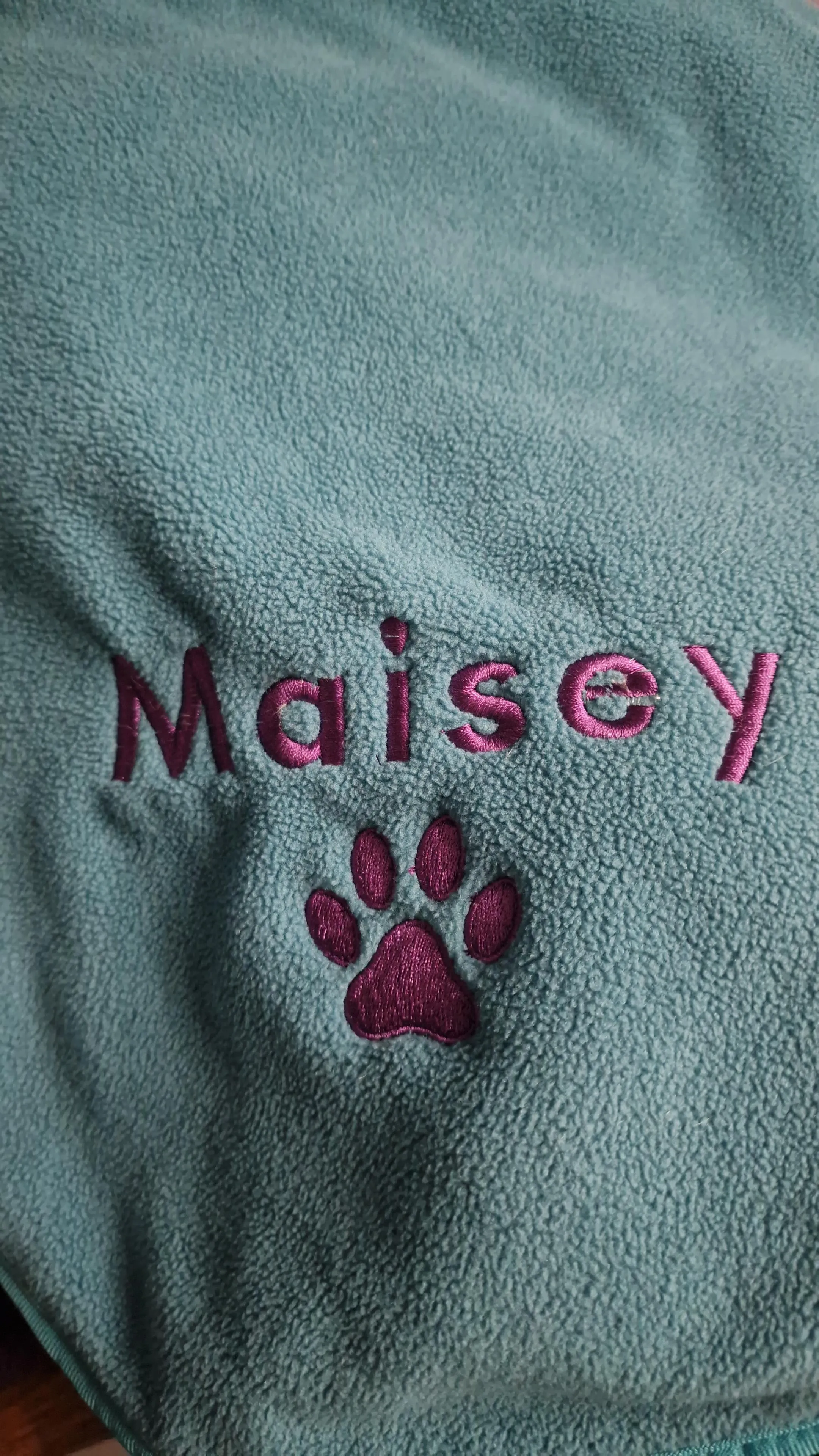 Dog Robe with optional embroidered name