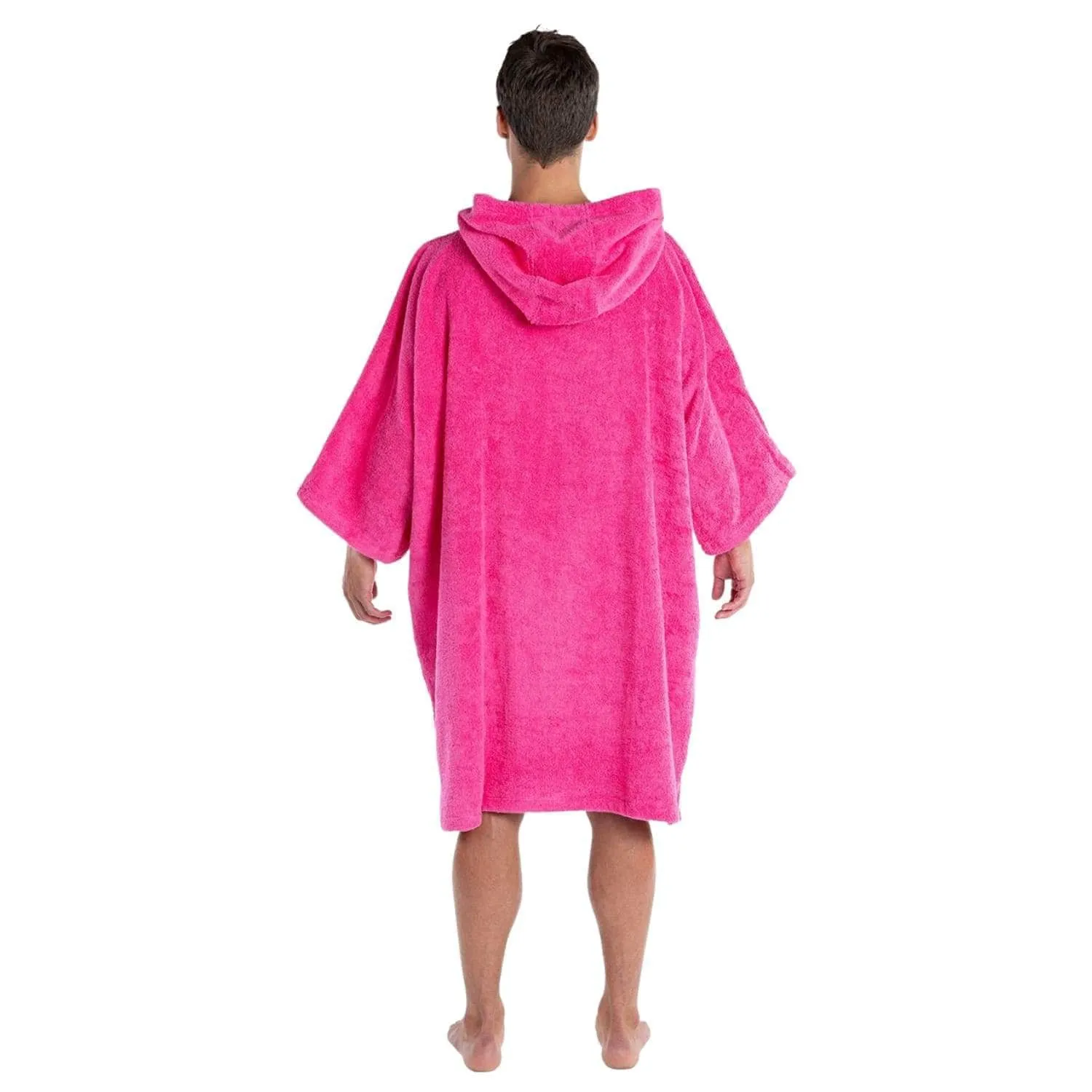 DryRobe Organic Cotton Short Sleeve Towel Dryrobe - Pink