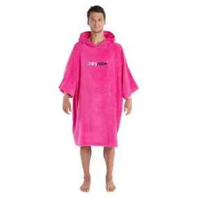 DryRobe Organic Cotton Short Sleeve Towel Dryrobe - Pink