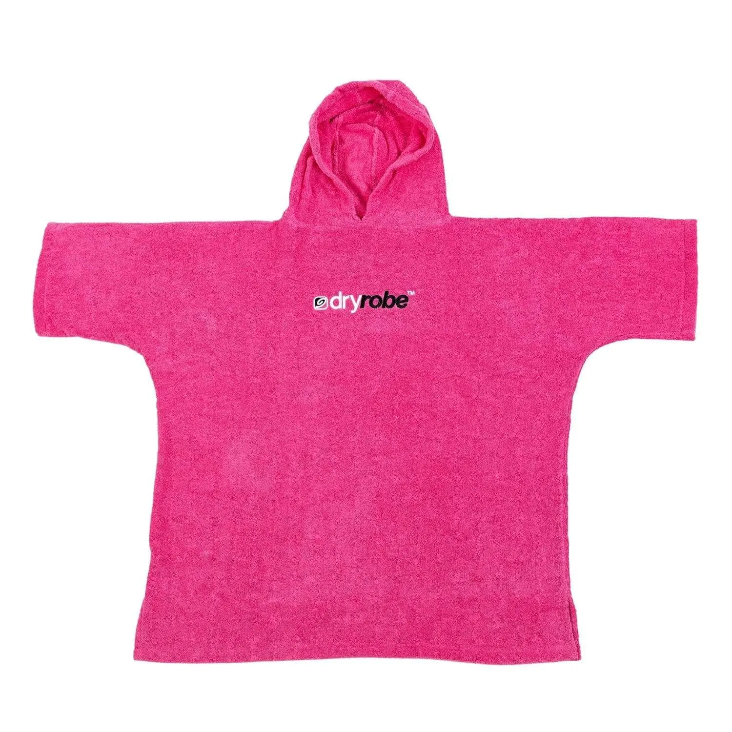 DryRobe Organic Cotton Short Sleeve Towel Dryrobe - Pink