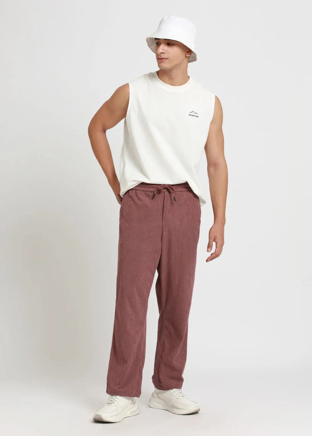 Dusty Rose Corduroy Pants