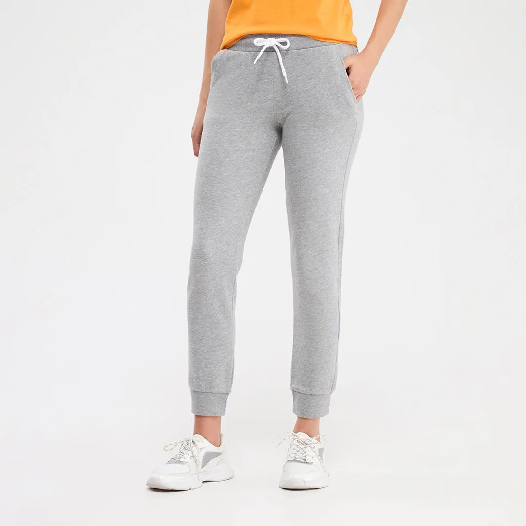 Elasticated Ribbed Band Sweatpants