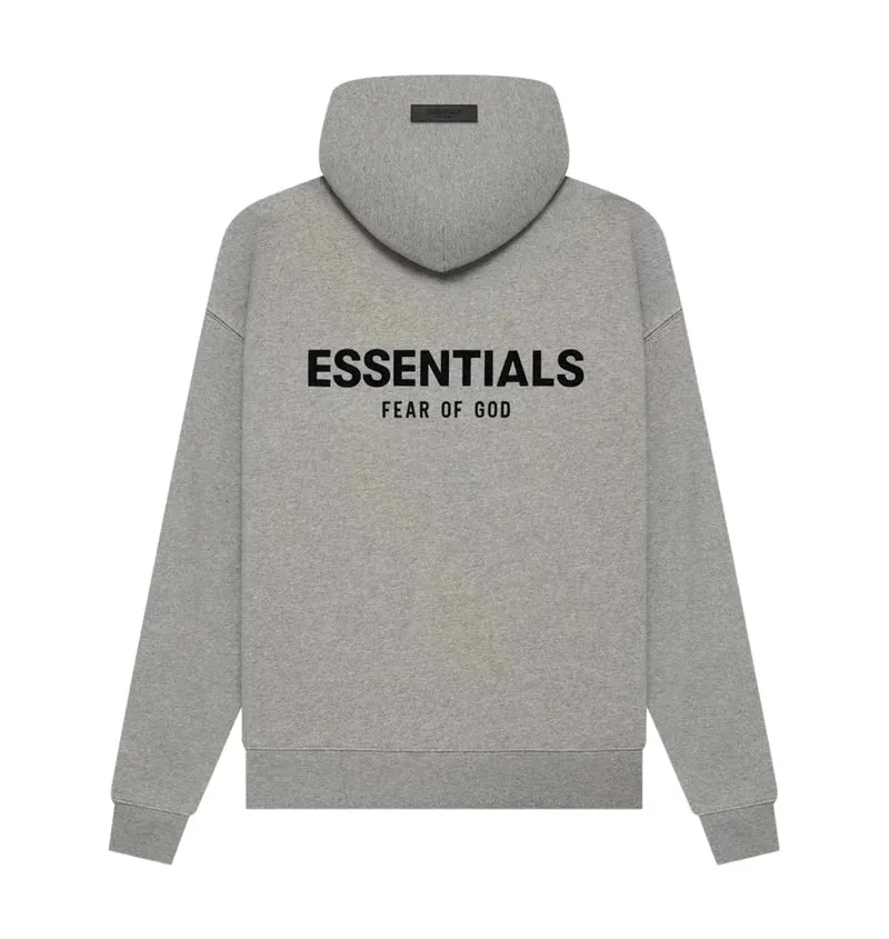 Fear of god Essentials Dark Heather Oatmeal Hoodie