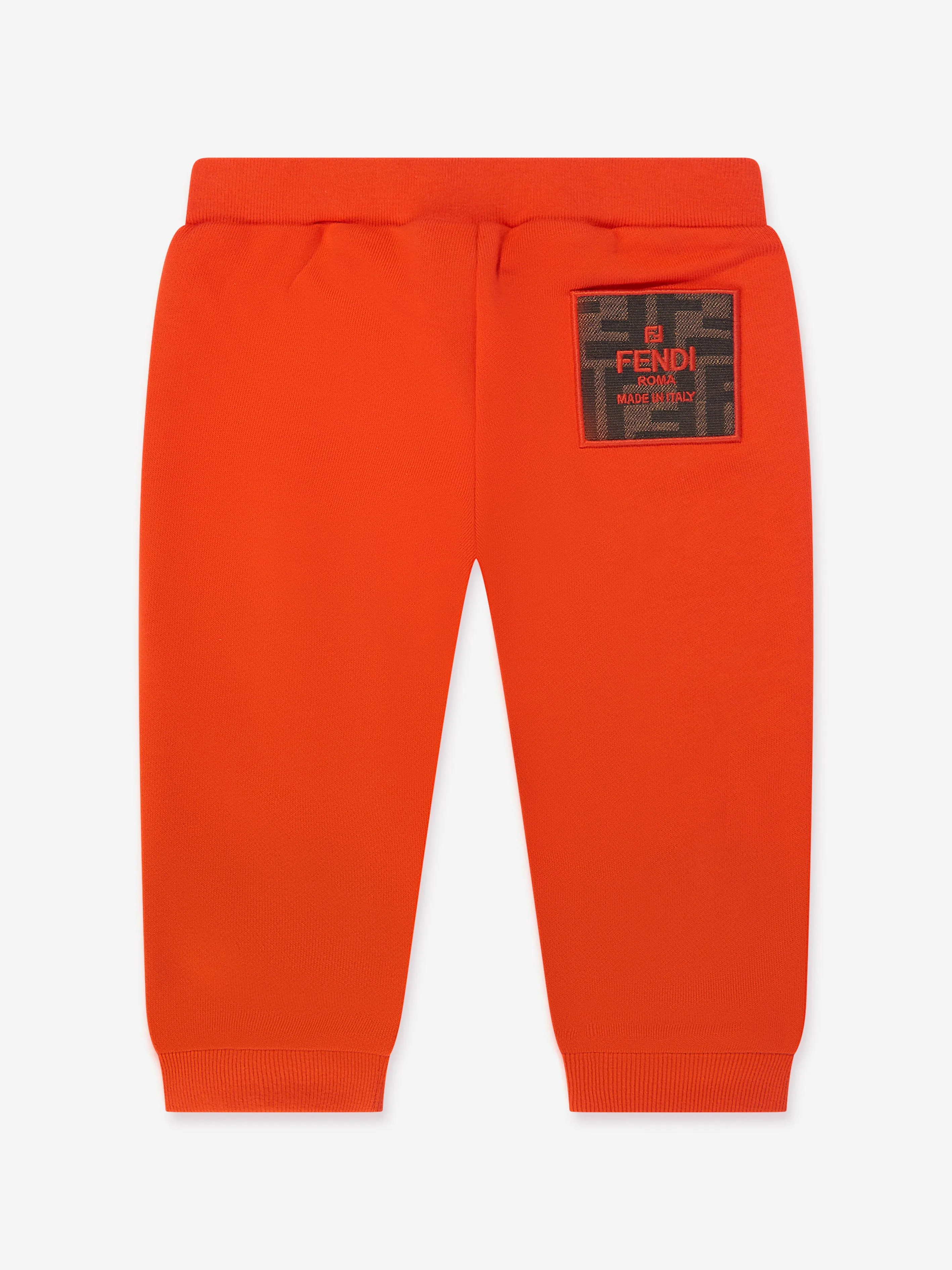 Fendi Baby Logo Joggers in Red