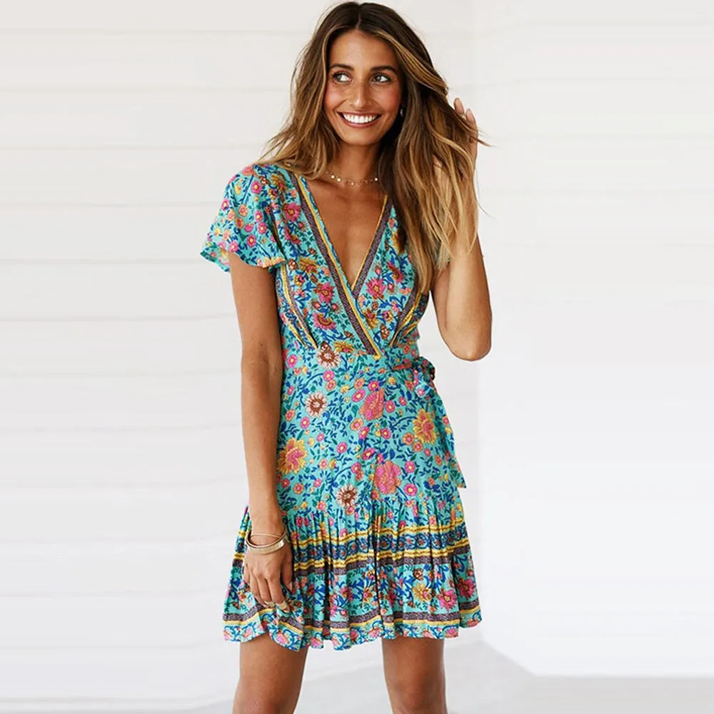 Floral Wrap Beach Mini