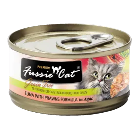 Fussie Cat Black Label Tuna with Prawns in Aspic 80g