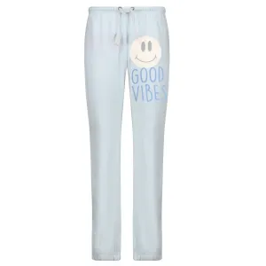 Good Vibes Blue Sweatpants - Sample Sale Size L