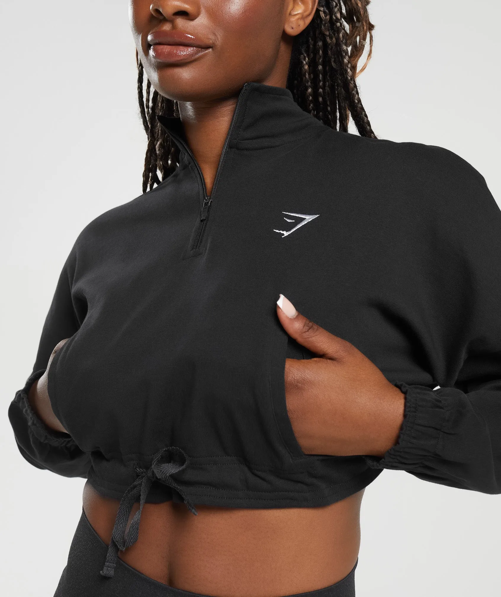 Gymshark Lifting Lightweight 1/4 Zip Pullover - Black