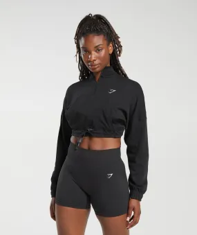 Gymshark Lifting Lightweight 1/4 Zip Pullover - Black