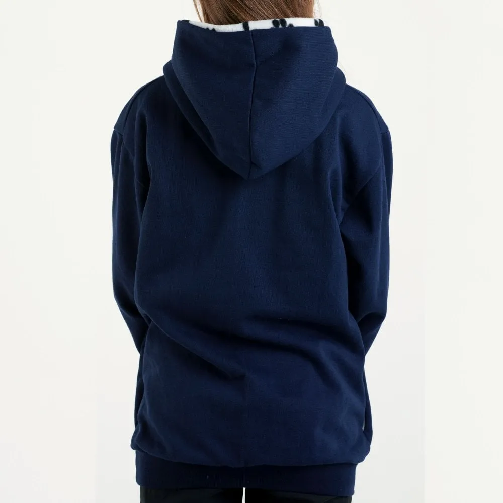 Hazy Blue Womens Hooded Sweatshirts -  Whos Walking Who -Oscar