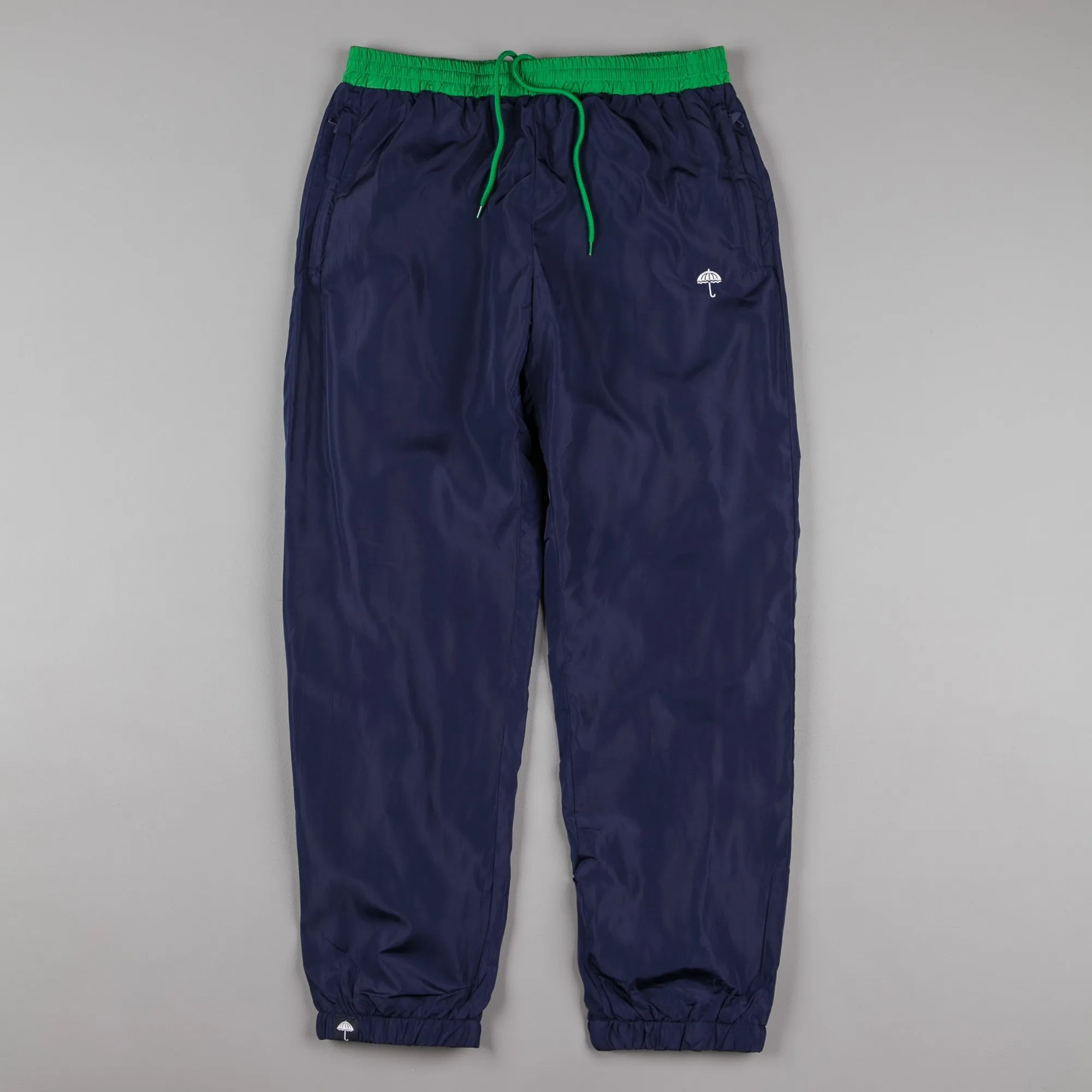 Helas Corners Tracksuit Sweatpants - Navy Blue / Green