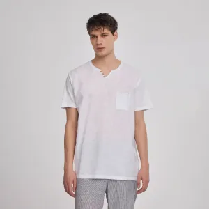 Henly Collar Short Sleeve T-Shirt