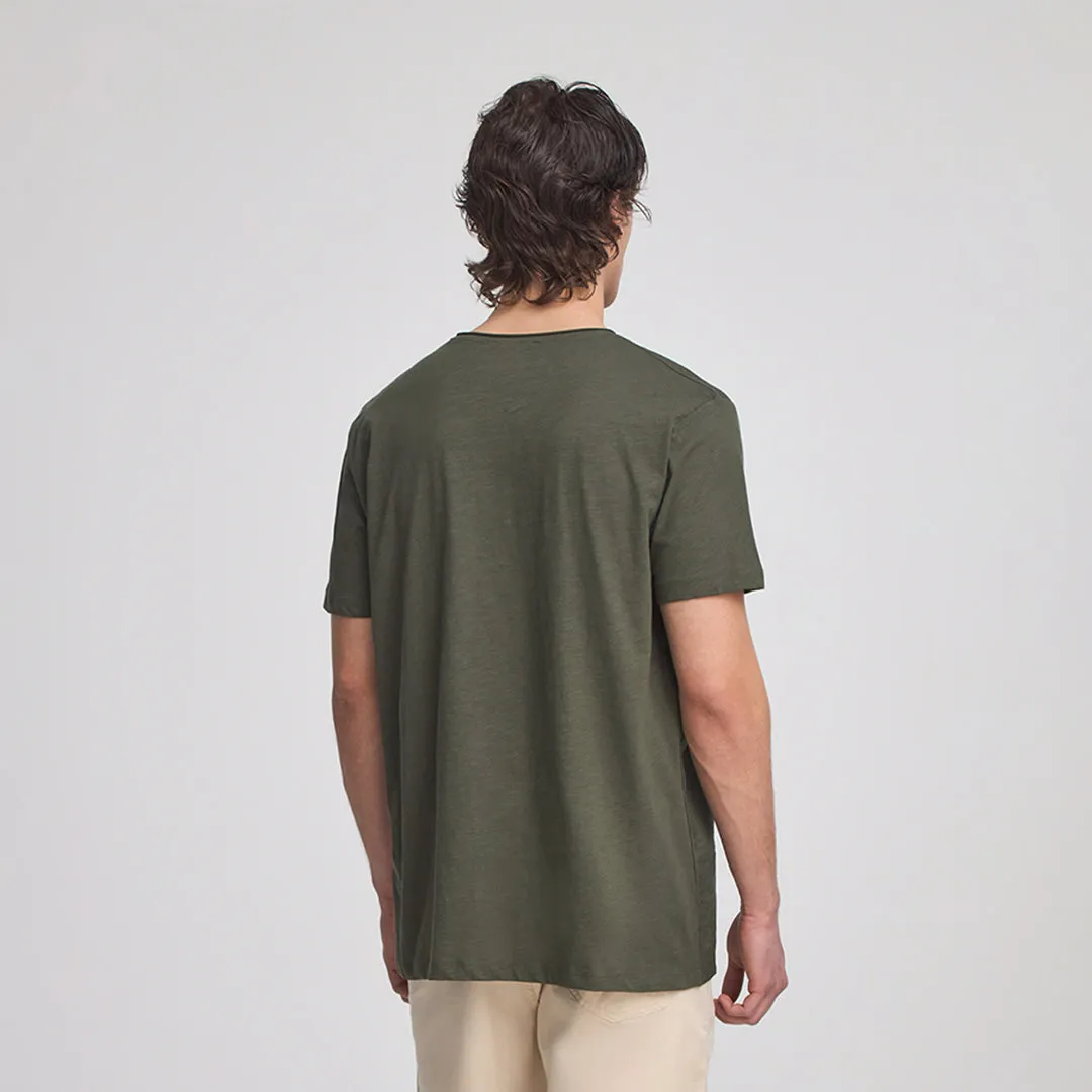 Henly Collar Short Sleeve T-Shirt