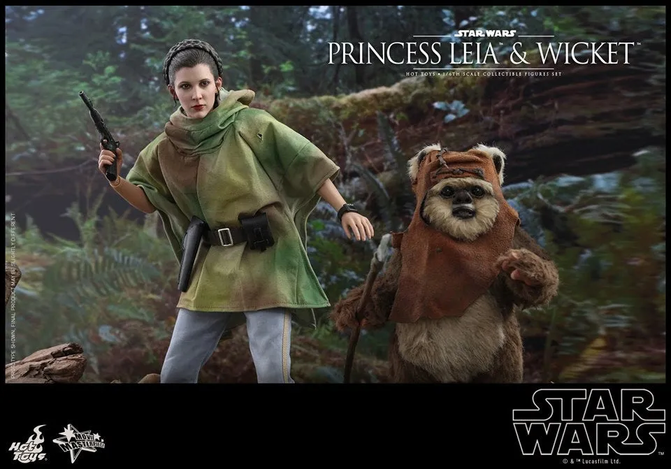 Hot Toys - MMS551 - Star Wars: Return of the Jedi - 1/6th scale Princess Leia and Wicket Collectible Figures Set