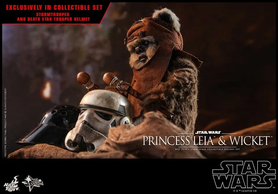 Hot Toys - MMS551 - Star Wars: Return of the Jedi - 1/6th scale Princess Leia and Wicket Collectible Figures Set