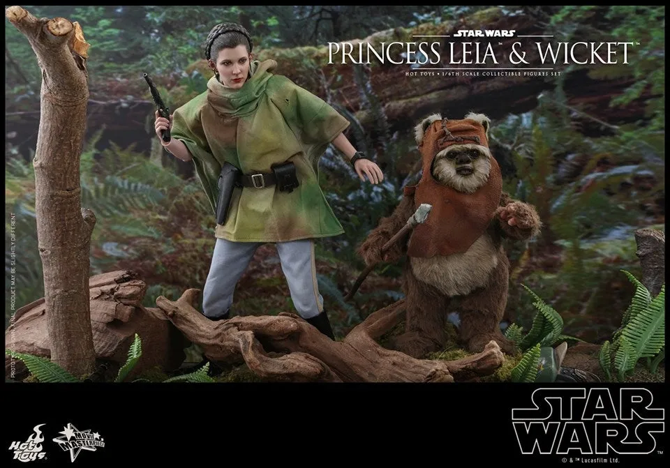 Hot Toys - MMS551 - Star Wars: Return of the Jedi - 1/6th scale Princess Leia and Wicket Collectible Figures Set