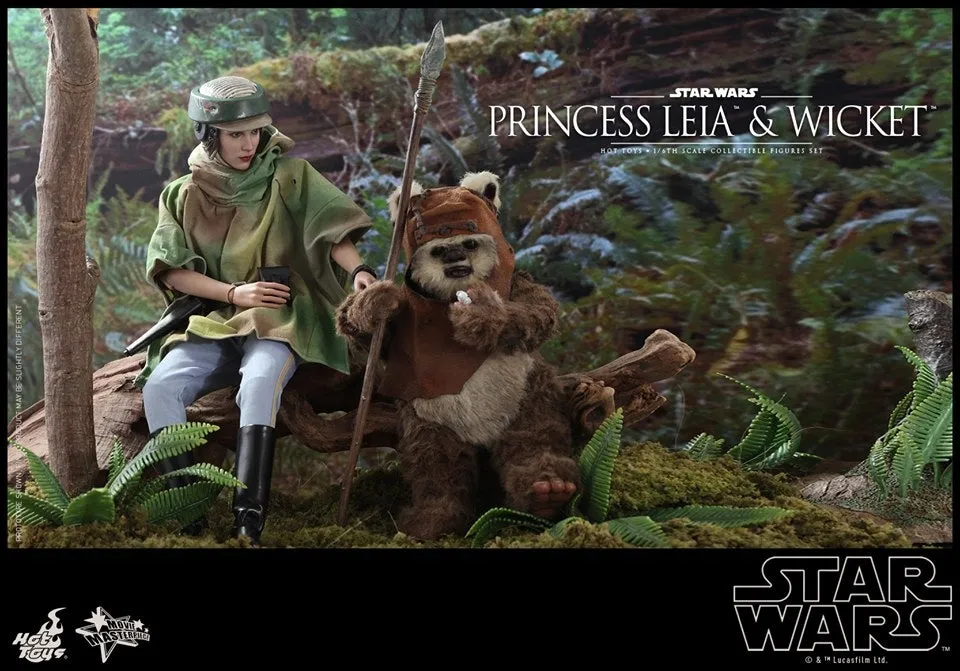 Hot Toys - MMS551 - Star Wars: Return of the Jedi - 1/6th scale Princess Leia and Wicket Collectible Figures Set