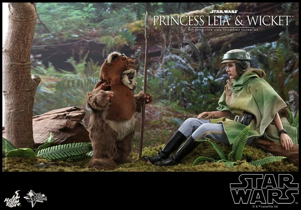 Hot Toys - MMS551 - Star Wars: Return of the Jedi - 1/6th scale Princess Leia and Wicket Collectible Figures Set