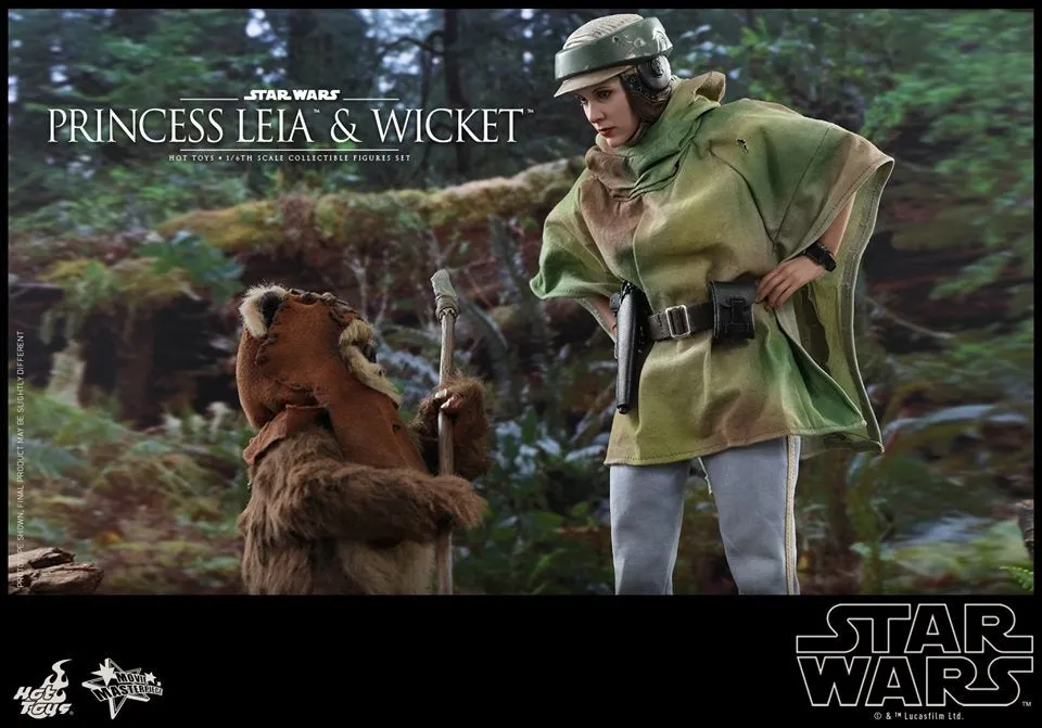 Hot Toys - MMS551 - Star Wars: Return of the Jedi - 1/6th scale Princess Leia and Wicket Collectible Figures Set