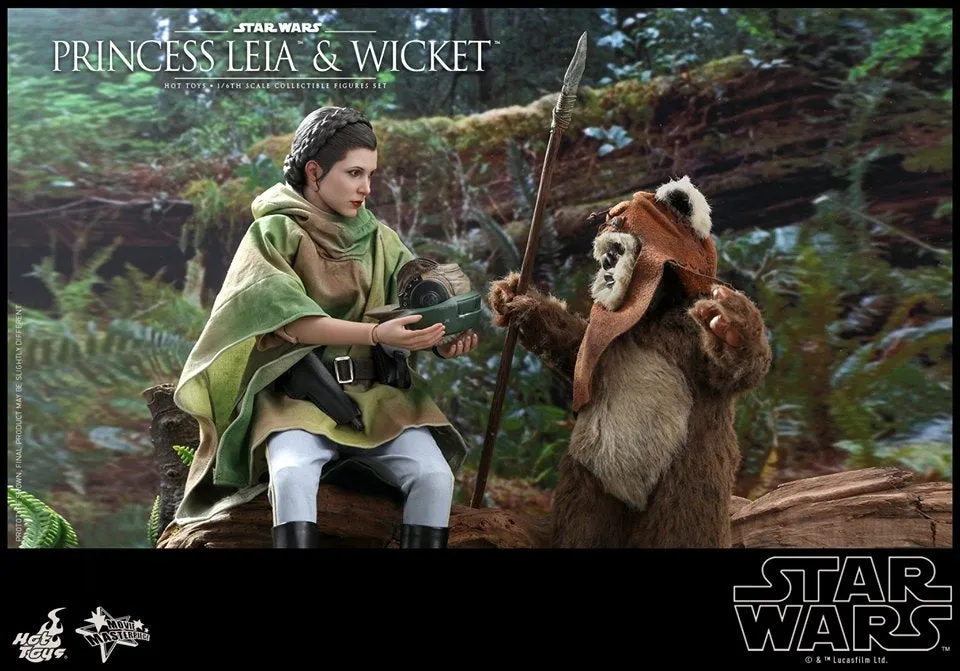 Hot Toys - MMS551 - Star Wars: Return of the Jedi - 1/6th scale Princess Leia and Wicket Collectible Figures Set