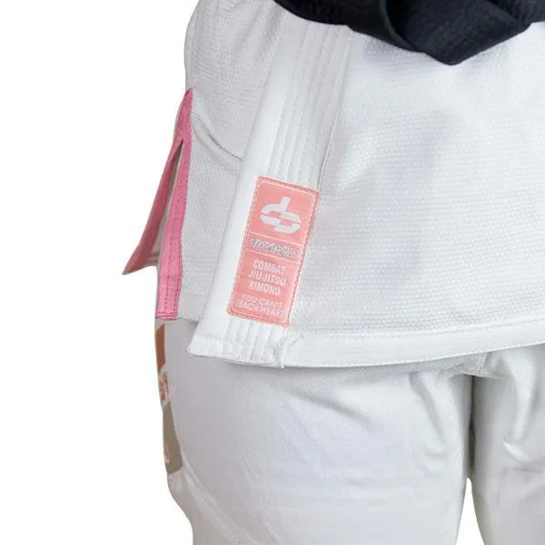 Hyperfly "Premium 3.0" Women's BJJ Gi - White w/ Rose Quartz