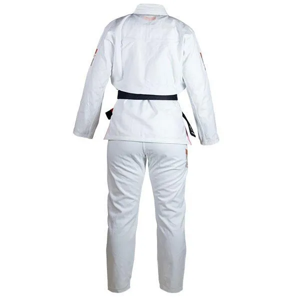 Hyperfly "Premium 3.0" Women's BJJ Gi - White w/ Rose Quartz