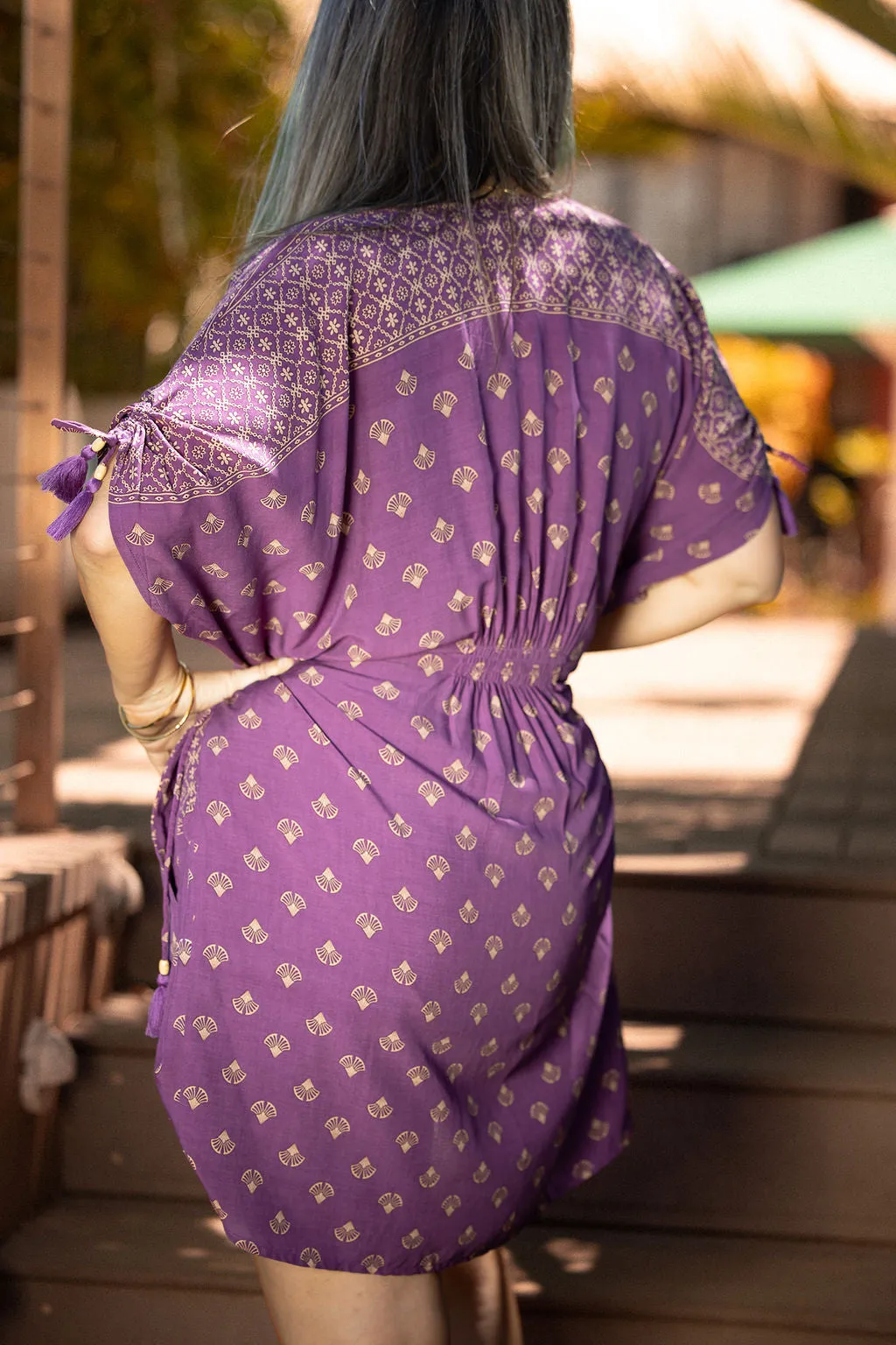 Indira Kimono - eggplant