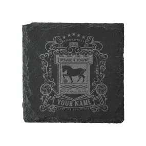 Ipswich Town Coat Of Arms Slate Coaster