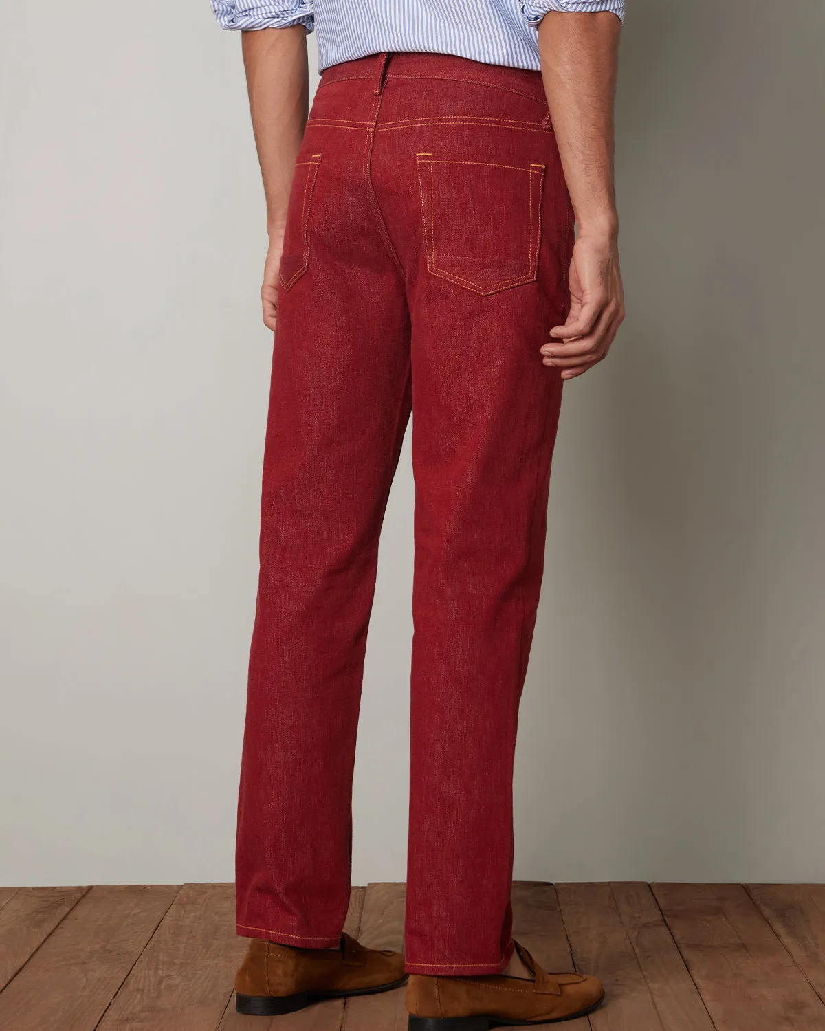 Japanese Classic Red Rigid Jeans