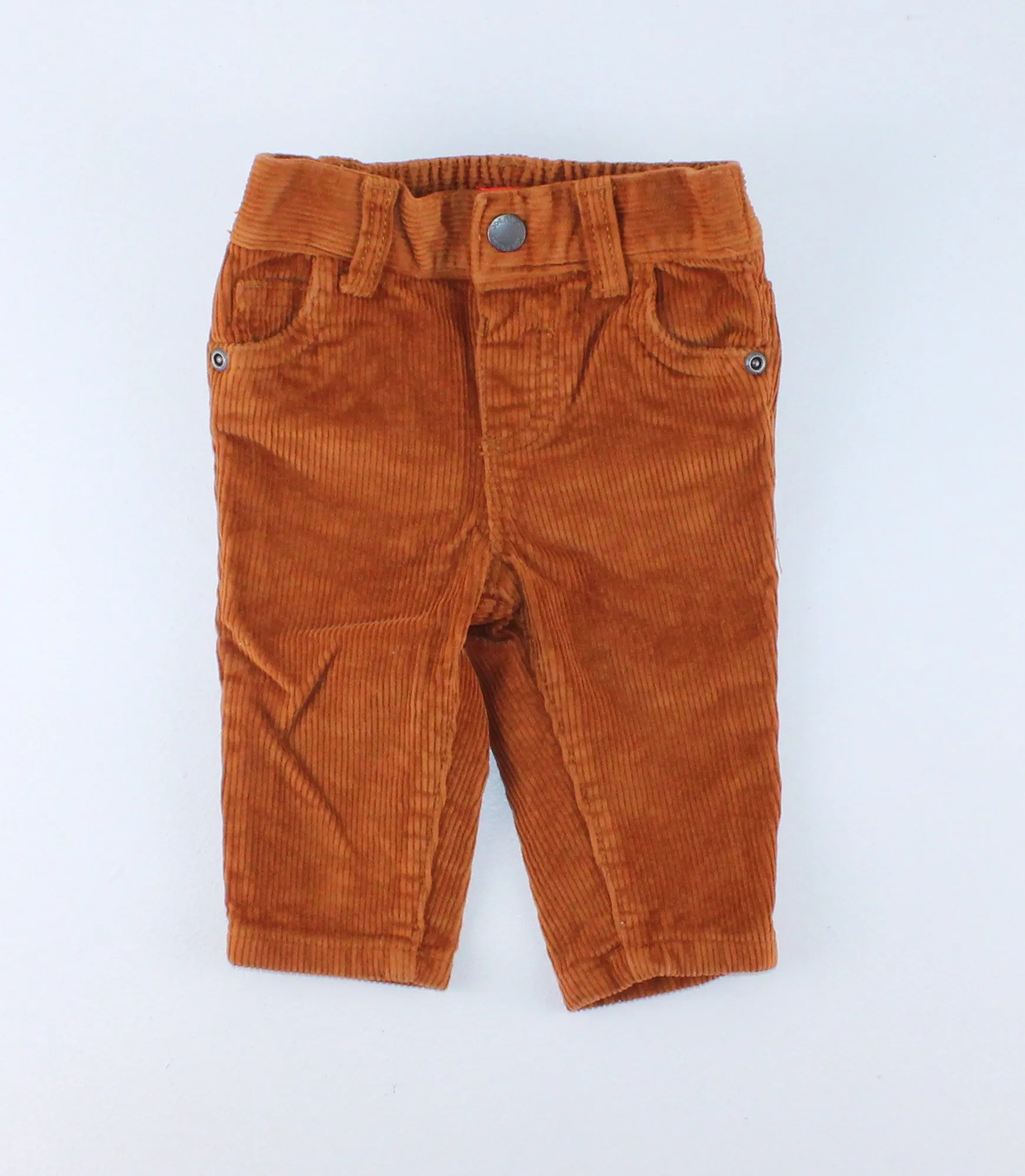 JOE FRESH RUST CORDUROY PANTS 3-6M PRE-LOVED