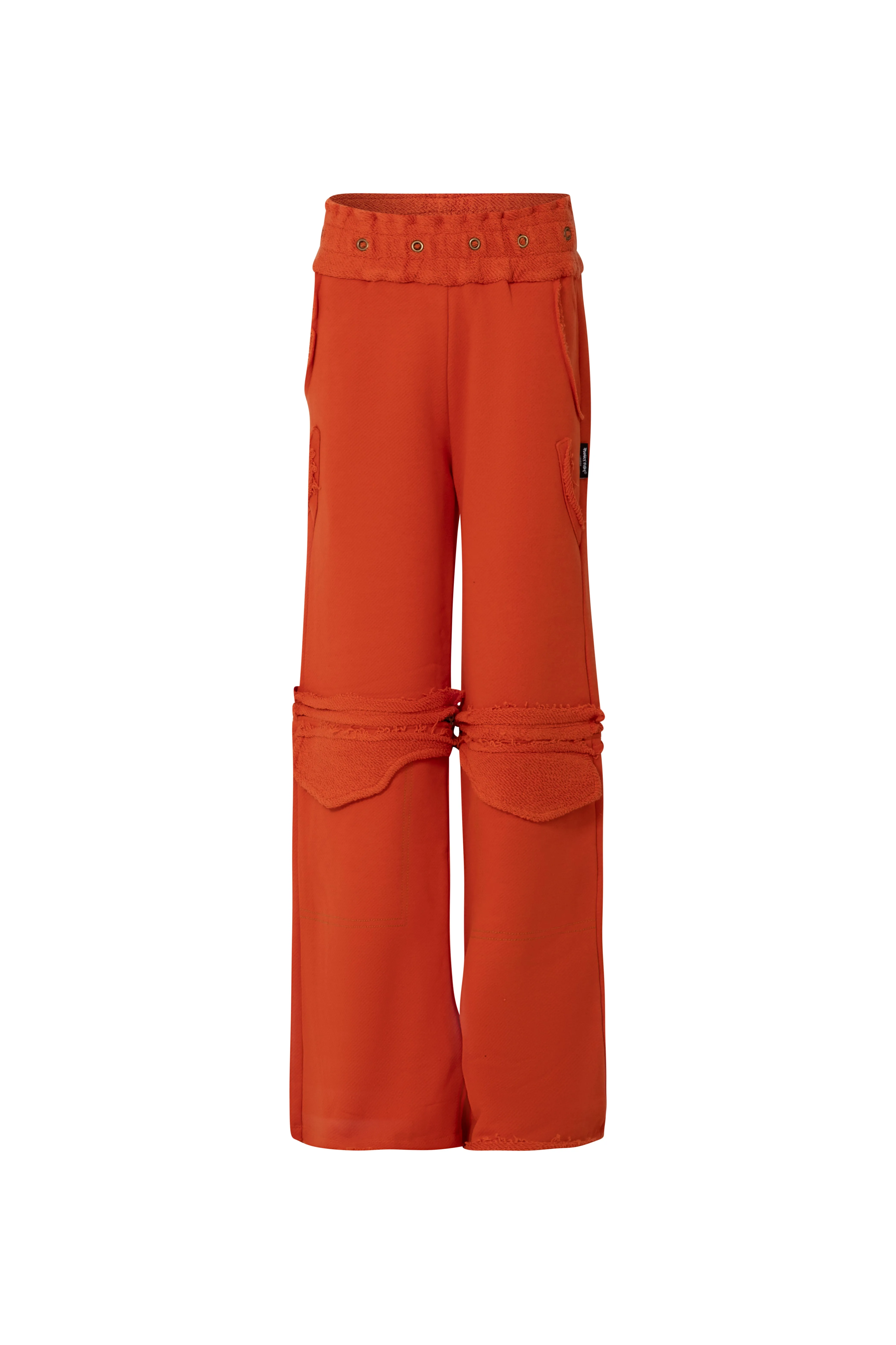 Joggers With Zipper Orange