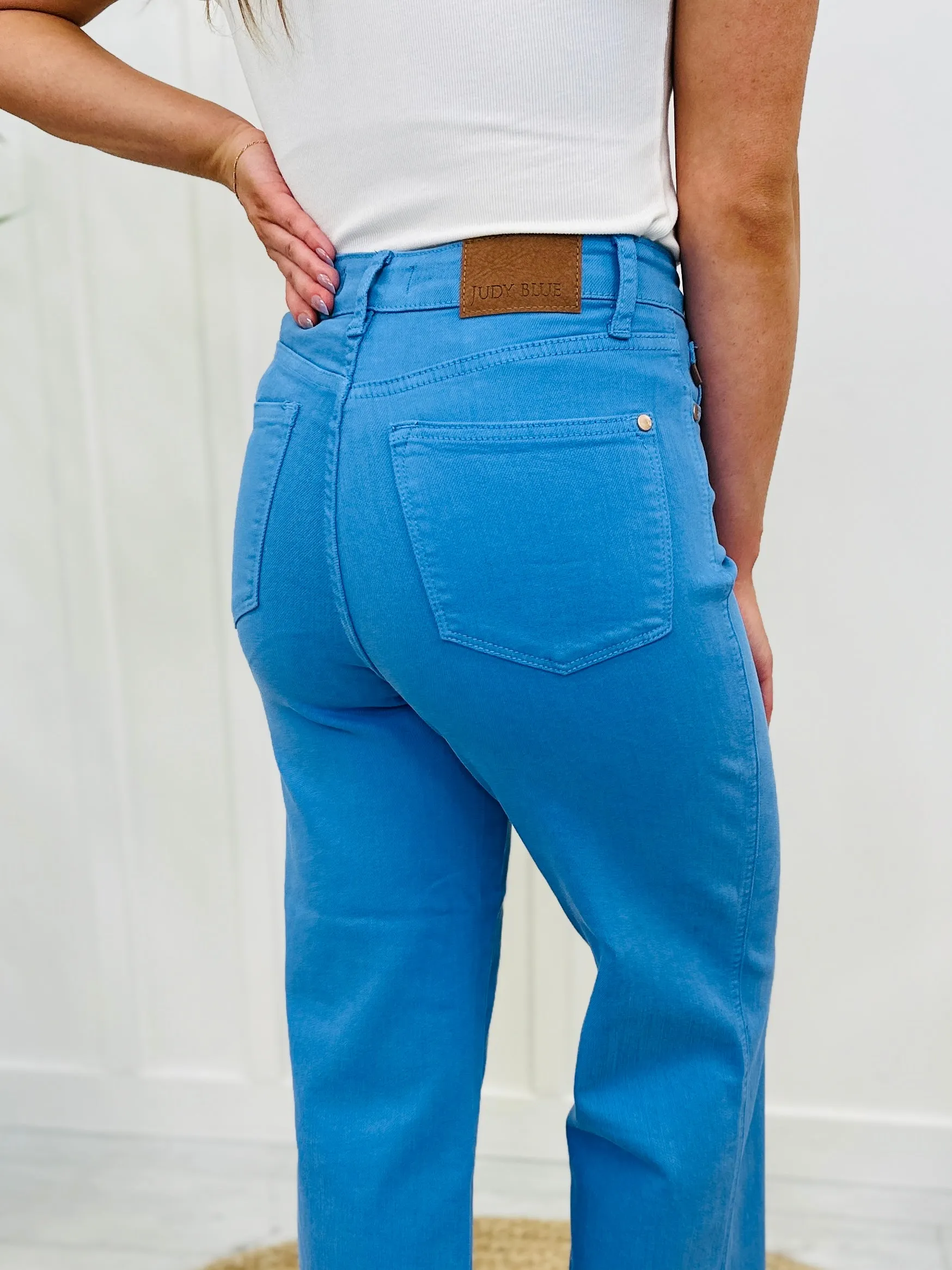 Judy Blue Control The Color Tummy Control Cropped Jeans- Multiple Colors- in Reg/Curvy