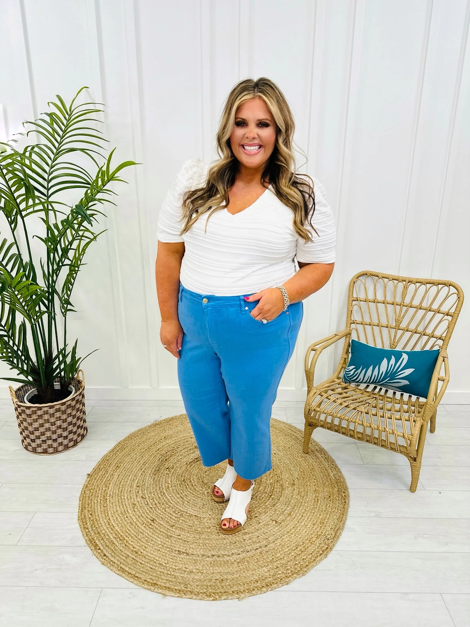 Judy Blue Control The Color Tummy Control Cropped Jeans- Multiple Colors- in Reg/Curvy