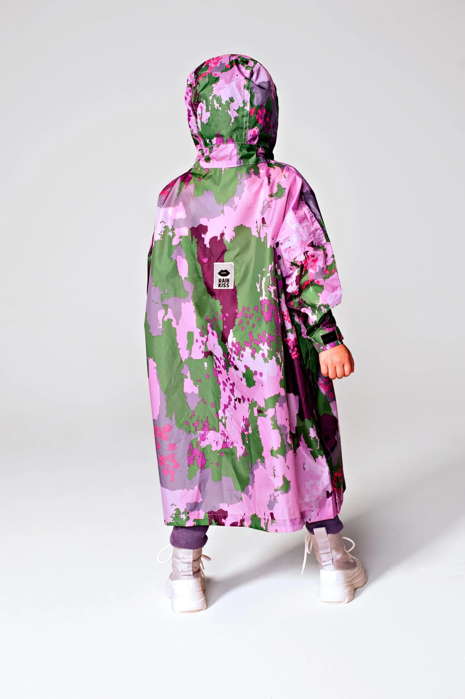 Kids' Digi Spring Camo Rain Poncho