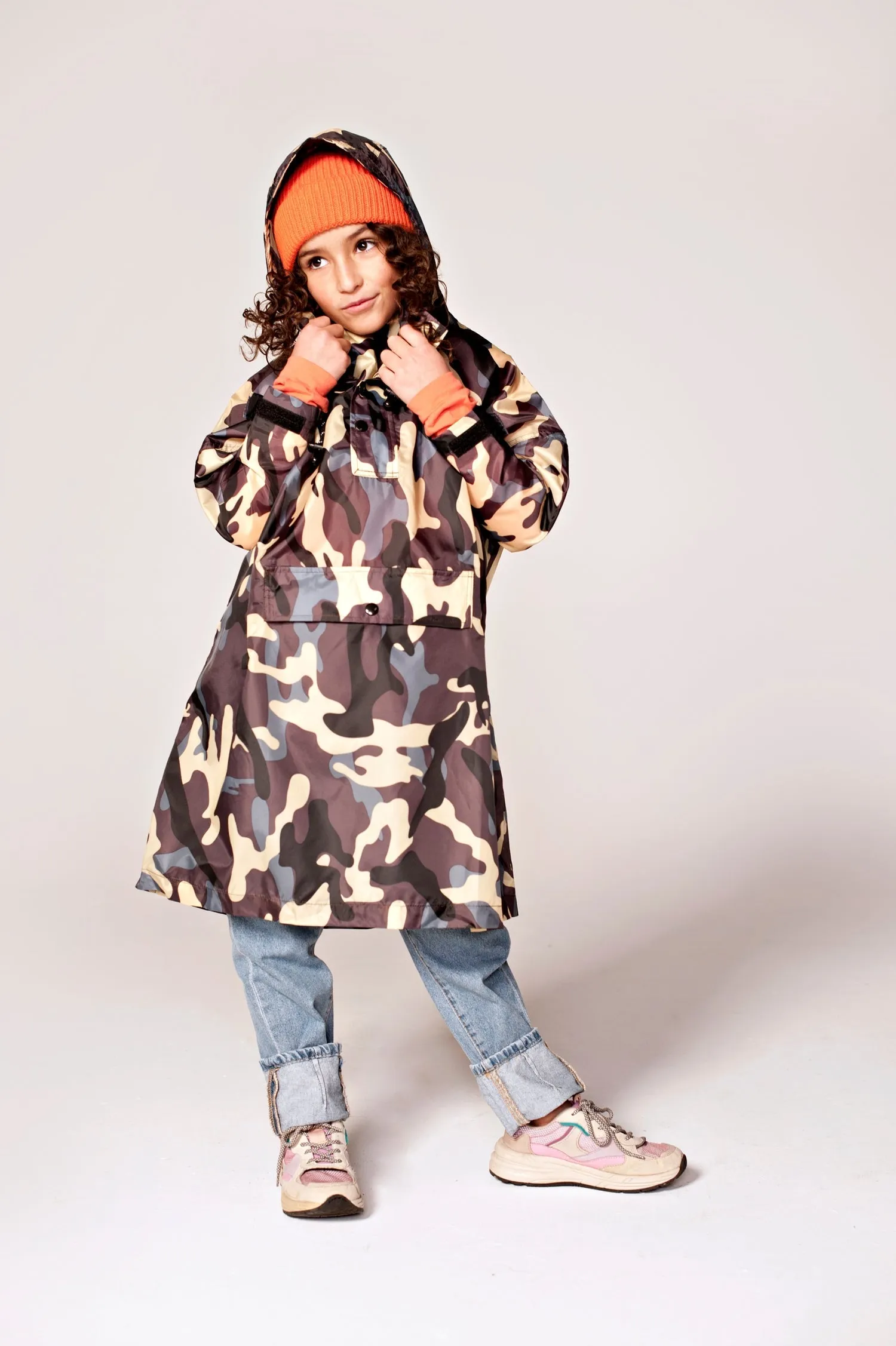 Kids' Jungle Camo Rain Poncho