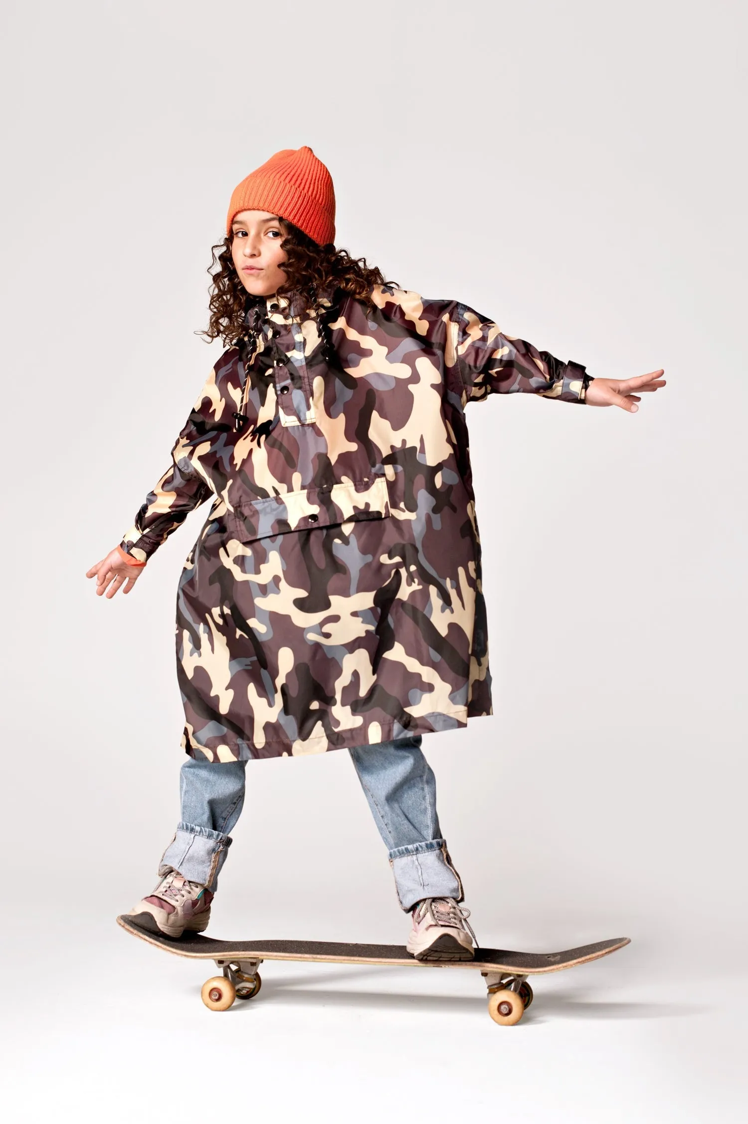 Kids' Jungle Camo Rain Poncho